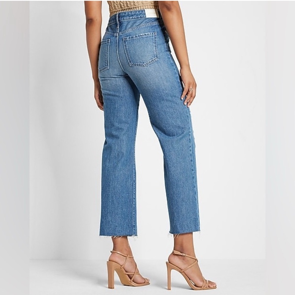 Express 90s Ankle Boot Mid Rise Jeans - Picture 2 of 8